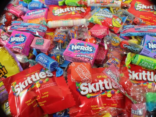 Assorted sweet packs