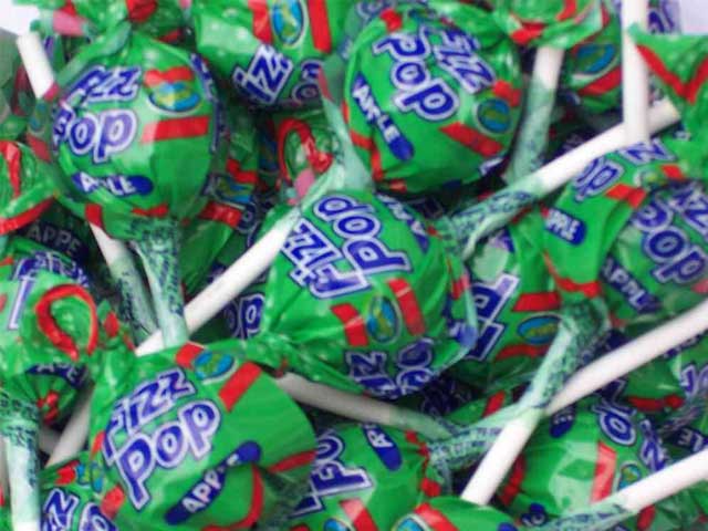 Fizz pop lollipop